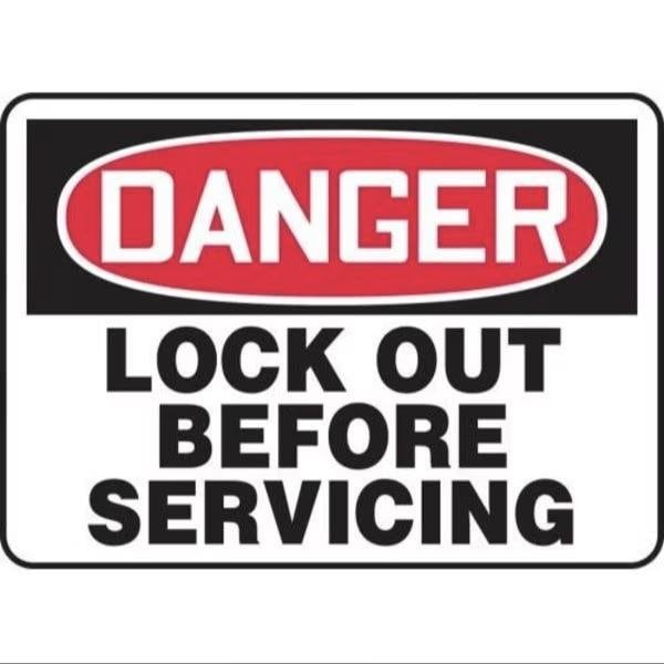 Accuform LOCKOUTTAGOUT SIGN 7 X 10 ADHESIVE MLKT103VS MLKT103VS - main